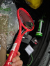 王子（Prince）2025新款網(wǎng)球拍全碳素Ripcord專(zhuān)業(yè)比賽訓練拍 7T56E-ripstick 紅色 280g 2號柄 曬單實(shí)拍圖