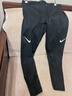 耐克男子透氣緊身訓練褲冬季舉重速干拼接運動(dòng)褲NIKE PRO FB7962 010黑/白 L 曬單實(shí)拍圖