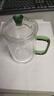 玻璃茶杯茶水分離泡茶杯高硼硅加厚底辦公室專(zhuān)用男女泡茶器耐熱杯 【400ml】青檸泡茶三件杯【綠把】 曬單實(shí)拍圖