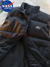 NASA MARVEL棉馬甲秋冬季男棉衣無(wú)袖立領(lǐng)加厚防風(fēng)保暖情侶半袖上衣 黑色 2XL 曬單實(shí)拍圖