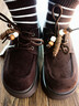拉夏貝爾（La Chapelle）女鞋勃肯鞋女新款松糕厚底增高樂(lè )福鞋復古單鞋子女 咖啡色 37 曬單實(shí)拍圖