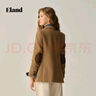 ELAND西裝女時(shí)尚通勤人字呢外套2025秋季新款 卡其色 170 曬單實(shí)拍圖