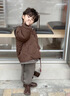 G.duck小黃鴨童裝男童套裝秋冬2025新款夾棉冬裝男寶寶兒童假兩件衣服帥 黑色假兩件套裝(夾棉加厚) 110 (建議98-105cm 4-5周歲） 曬單實(shí)拍圖