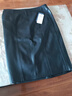海寧真皮皮裙子秋冬中長(cháng)款皮裙女綿羊皮高腰顯瘦包臀裙黑色半身裙 黑色 L 曬單實(shí)拍圖