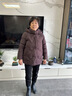 唐致中老年羽絨服女短款中式加厚媽媽冬裝60歲70老人奶奶太太冬季外套 咖色 3XL 【建議121-135斤】 曬單實(shí)拍圖