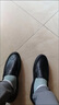 Fashion皮鞋男商務(wù)鞋子男士休閑男士鞋韓版豆豆鞋2024新款抖音快 D11 40 曬單實(shí)拍圖