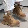 梵昇昱馬丁靴女時(shí)尚春款短靴舒適百搭工裝靴厚底增高超火經(jīng)典女鞋 駝色 38 曬單實(shí)拍圖