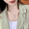 芯奢王一博同款925純銀項鏈女滿(mǎn)鉆骨頭小眾設計ins嘻哈鎖骨鏈高級頸鏈 王一博同款項鏈 曬單實(shí)拍圖