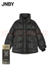 江南布衣（JNBY）【黑巧小方】寒冬款立領(lǐng)羽絨服寬松加厚白鴨絨外套中長(cháng)5OAC1027A 曬單實(shí)拍圖