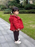 班喜迪女童棉服冬裝2025新款兒童新年夾棉外套寶寶保暖棉衣襖冬季拜年服 紅色 100 曬單實(shí)拍圖