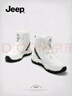 Jeep加絨加厚雪地靴女冬新款防滑高幫棉鞋厚底戶(hù)外短靴 白色 37 曬單實(shí)拍圖