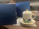 永豐源（auratic）  幸福和鳴鴻福杯會議杯茶杯 陶瓷蓋杯辦公杯帶蓋杯子馬克杯 禮品 鴻福杯 曬單實拍圖