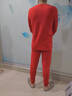 浪莎（LangSha）大紅本命年男士套裝內褲襪子六件套保暖內衣純棉秋衣秋褲馬年禮物 【純棉6件套】· 1秋衣1長(cháng)褲2內褲2襪 L /170 曬單實(shí)拍圖