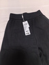 伊芙麗（eifini）蔣欣代言百搭舒適針織面料松緊腰直筒長(cháng)褲冬季新款休閑褲衛褲 黑色 厚絨款 S 曬單實(shí)拍圖