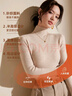 都市麗人針織衫女半高領(lǐng)2025秋冬新款打底衫女內搭修身百搭抗起球毛衣上衣 曬單實(shí)拍圖