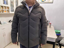 花花公子（PLAYBOY）羽絨服男士中青年冬季新款立領(lǐng)短款商務(wù)休閑白鴨絨外套男 卡其綠 XL 180 適合135--155斤 曬單實(shí)拍圖