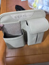 賽凌汽車(chē)座椅收納袋掛袋車(chē)載椅背多功能置物袋車(chē)內椅后背靠背儲物袋 米色（荔枝紋皮革）+綁帶 曬單實(shí)拍圖