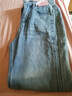 izzue it時(shí)尚潮流女士牛仔褲秋季新款純色簡(jiǎn)約高腰顯瘦寬松百搭直筒褲 曬單實(shí)拍圖