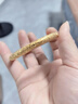 寓銀匠實(shí)心多寶吉言金包銀手鐲新款女士開(kāi)口圓鐲子古法鏨刻手工定制開(kāi)口 圓吉言手鐲-80克 包金2.5克 曬單實(shí)拍圖