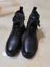 CATCH&RULX馬丁靴男冬季真皮潮流男鞋加絨保暖羊毛里工裝靴高幫雪地靴 FBG8110黑色四季款 41 標準皮鞋尺碼 曬單實(shí)拍圖