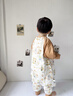 安旦嬰幼兒竹棉紗布睡袋輕芯杜邦棉冬季夾棉兒童長(cháng)袖分腿睡袋防踢被 薄夾棉-秋日彼得兔 M碼（推薦身高80-90cm） 曬單實(shí)拍圖