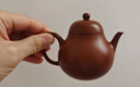 紫來(lái)順宜興原礦朱泥大紅袍一人用小茶壺高端梨式壺純手工紫砂壺泡茶壺 高梨式一壺一杯（歡喜杯） 曬單實(shí)拍圖