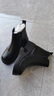 啄木鳥(niǎo)真皮粗跟厚底中年媽媽鞋加絨保暖短靴女靴子棉鞋皮鞋女鞋靴子秋冬 黑色（加絨保暖） 37 標準碼 曬單實(shí)拍圖