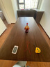 源氏木語(yǔ)實(shí)木餐桌北美黑胡桃木簡(jiǎn)約吃飯桌子餐廳家用大板桌椅套裝 曬單實(shí)拍圖