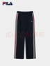 FILA 斐樂(lè )官方女士針織長(cháng)褲冬季新款時(shí)尚休閑舒適直筒YODAR褲 傳奇藍-NV L 170/70A/L 曬單實(shí)拍圖