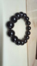 石玥珠寶精品14mm冰種天然黑曜石手串本命年轉運珠佛珠水晶手鏈男女士款 曬單實(shí)拍圖