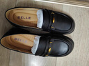 百麗（Belle）英倫風(fēng)樂(lè )福鞋女商場(chǎng)同款羊皮舒適便士樂(lè )福E1N1DCA5 黑色 37 (235mm) 曬單實(shí)拍圖