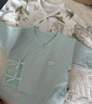 童泰（TONGTAI）嬰兒和服半背衣純棉四季0-3個(gè)月新生兒衣服寶寶居家上衣2件裝 黃色（雙層護肚款） 59 碼(建議1-3個(gè)月身高55-60cm) 曬單實(shí)拍圖