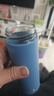 高檔玻塑水杯韓版便攜創(chuàng  )意隨手杯男女學(xué)生禮品防燙玻璃杯 藍色直筒玻璃杯 400ml 1只 曬單實(shí)拍圖