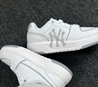 MLB官方運動(dòng)鞋女鞋子 銀色休閑鞋板鞋復古學(xué)長(cháng)鞋新年禮物 3ASXCLB3N 紐約洋基隊/銀色 41 260 曬單實(shí)拍圖