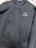 ARC'TERYX始祖鳥(niǎo) EMBLEM FLEECE HOODY 女子 抓絨衫 Black/黑色 S 曬單實(shí)拍圖