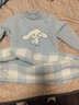 Hello Kitty玉桂狗女童睡衣套裝秋冬兒童2026新款家居服厚半邊絨女孩大童保暖 奶藍色 140 cm 曬單實(shí)拍圖
