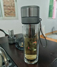 閩藍藍雙層玻璃杯茶水分離男士一鍵開(kāi)蓋便攜車(chē)載高硼硅耐高溫防摔泡茶杯 鋼本灰500ml【提繩款+升級加厚】 曬單實(shí)拍圖