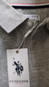 U.S. POLO ASSN.polo衫男翻領(lǐng)秋季純棉商務(wù)休閑長(cháng)袖t恤男士高端上衣 灰色 XL 曬單實(shí)拍圖