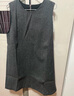 三彩2025冬季新款無(wú)袖背心小A裙連衣裙短裙疊穿無(wú)袖微閃優(yōu)雅S 深邃灰 M 160/84A 曬單實(shí)拍圖