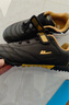 回力兒童足球鞋tf碎釘魔術(shù)貼男童大中小童學(xué)生961 黑金碎釘 32 曬單實(shí)拍圖
