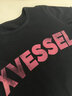 XVESSEL夏季女露腰短袖T恤潮流百搭休閑黑色女裝 女款夏季露腰短T XS 曬單實拍圖