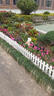 塑料柵欄花園圍欄菜園白色小籬笆庭院戶(hù)外幼兒園學(xué)校裝飾護欄圍擋 50cm長(cháng)X30cm高插地款(5片) 曬單實(shí)拍圖