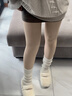 KINGXIAOJING日本加絨加厚打底褲女外穿秋冬季自然膚色光腿神器肉色高腰保暖連 買(mǎi)一送一連腳自然深膚（超值裝） 均碼 300g厚絨【80140斤】 曬單實(shí)拍圖