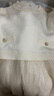 巴拉巴拉女童過(guò)年連衣裙中大童公主裙洋氣春網(wǎng)紗拼接 拜年服 白色調00411 140 cm 曬單實(shí)拍圖