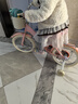 貝琦童兒童自行車(chē)2-3-4-5-6-7-8-9歲男女孩寶寶小孩折疊腳踏單車(chē) 莫菲粉【米胎】+加寬暴君輪+98裝 16寸【身高105-115厘米，約4-6歲 曬單實(shí)拍圖