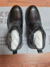金利來(lái)（Goldlion）男靴皮鞋男加絨保暖短靴男鞋百搭休閑皮靴時(shí)尚靴子時(shí)裝靴工裝靴 黑色 42 曬單實(shí)拍圖