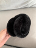 南極人（Nanjiren）耳罩保暖冬季護耳騎行女士冬天耳罩高顏值毛絨絨戶(hù)外防寒加厚護臉 博雅黑【可愛(ài)防凍-毛茸茸】高顏值 曬單實(shí)拍圖