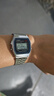 卡西歐（CASIO）經(jīng)典復古小方塊 簡(jiǎn)約休閑時(shí)尚學(xué)生電子手表 鋼帶防水中性情侶表 A159WA-N1DF 曬單實(shí)拍圖