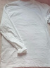 別語(yǔ)純棉長(cháng)袖t恤女基礎款寬松柔軟舒適修身上衣內搭打底衫 白色 M 曬單實(shí)拍圖