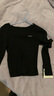 太平鳥(niǎo)女裝針織衫秋冬款百搭打底衫純色內搭修身休閑D 黑色 S 曬單實(shí)拍圖